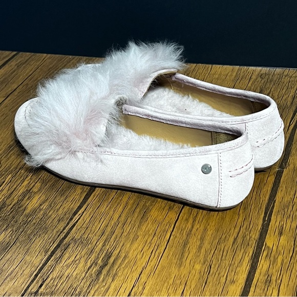 UGG Kaley Wisp Suede Shearling Flats Slippers Women’s Size 6 Pink Brand New - Picture 11 of 11